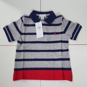 Ralph Laure - Striped Polo Shirt for Kids - NWT